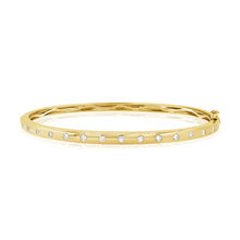 Load image into Gallery viewer, 14K Gold Confetti Collection Diamond Bangle
