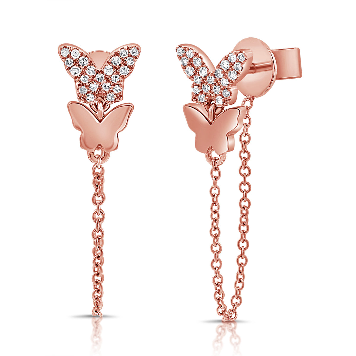 日本未入荷★STONEHENgE★POSY〜14K Butterfly Shaped Earrings Butterfly Earrings, Gorgeous Pair of Butterfly, 14k Solid