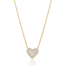 Load image into Gallery viewer, 14K Gold Medium Mother of Pearl Heart
