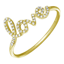 Load image into Gallery viewer, 14K Gold Script Love Ring
