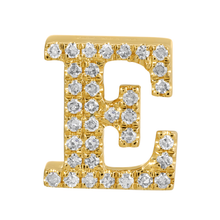 Load image into Gallery viewer, 14K Yellow Gold Diamond Letter Rondelle Charm
