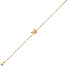 Load image into Gallery viewer, 14K Yellow Gold Diamond Butterfly Bracelet
