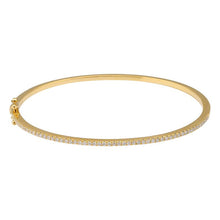 Load image into Gallery viewer, 14K Gold Diamond Bangle
