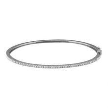 Load image into Gallery viewer, 14K Gold Thin Diamond Bangle
