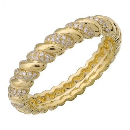14K Yellow Gold Twisted Ring