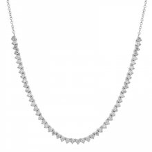 Load image into Gallery viewer, 14K Gold Three Prong Diamond Necklace
