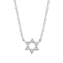 Load image into Gallery viewer, 14K Gold Star of David Necklace
