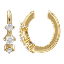 Load image into Gallery viewer, 14K Yellow Gold Diamond Studded Ear Cuff
