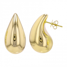 Load image into Gallery viewer, 14K Yellow Gold Large Pear Shape Earrings
