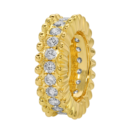 14K Yellow Gold Diamond Charm