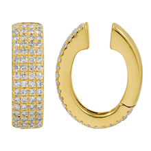 Load image into Gallery viewer, 14K Yellow Gold Diamond Ear Cuff (sold as single)
