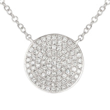 Load image into Gallery viewer, 14k Gold Medium Diamond Circle Necklace
