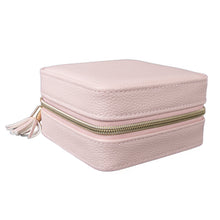 Load image into Gallery viewer, Faux Leather Travel Jewelry Case
