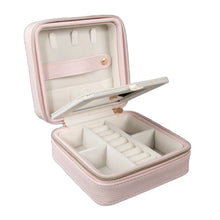 Load image into Gallery viewer, Faux Leather Travel Jewelry Case
