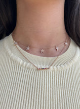 Load image into Gallery viewer, 14K Gold Diamond Dangling Star Necklace
