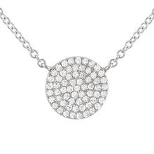 Load image into Gallery viewer, 14k Gold Medium Diamond Circle Necklace

