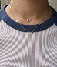 Load image into Gallery viewer, 14k Gold Star Of David Diamond Necklace
