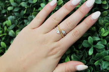 Load image into Gallery viewer, 14K Yellow Gold Double Pear Cut Diamond Ring
