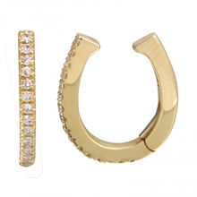 Load image into Gallery viewer, 14K Yellow Gold Diamond Ear Cuff (sold as single)
