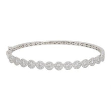 Load image into Gallery viewer, 14K Gold Round Diamond Bangle
