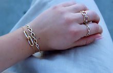 Load image into Gallery viewer, 14K Yellow Gold Diamond Link Bracelets

