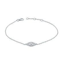 Load image into Gallery viewer, 14K Gold Diamond Eye Bracelet
