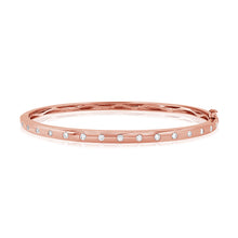 Load image into Gallery viewer, 14K Gold Diamond Studded Bangle
