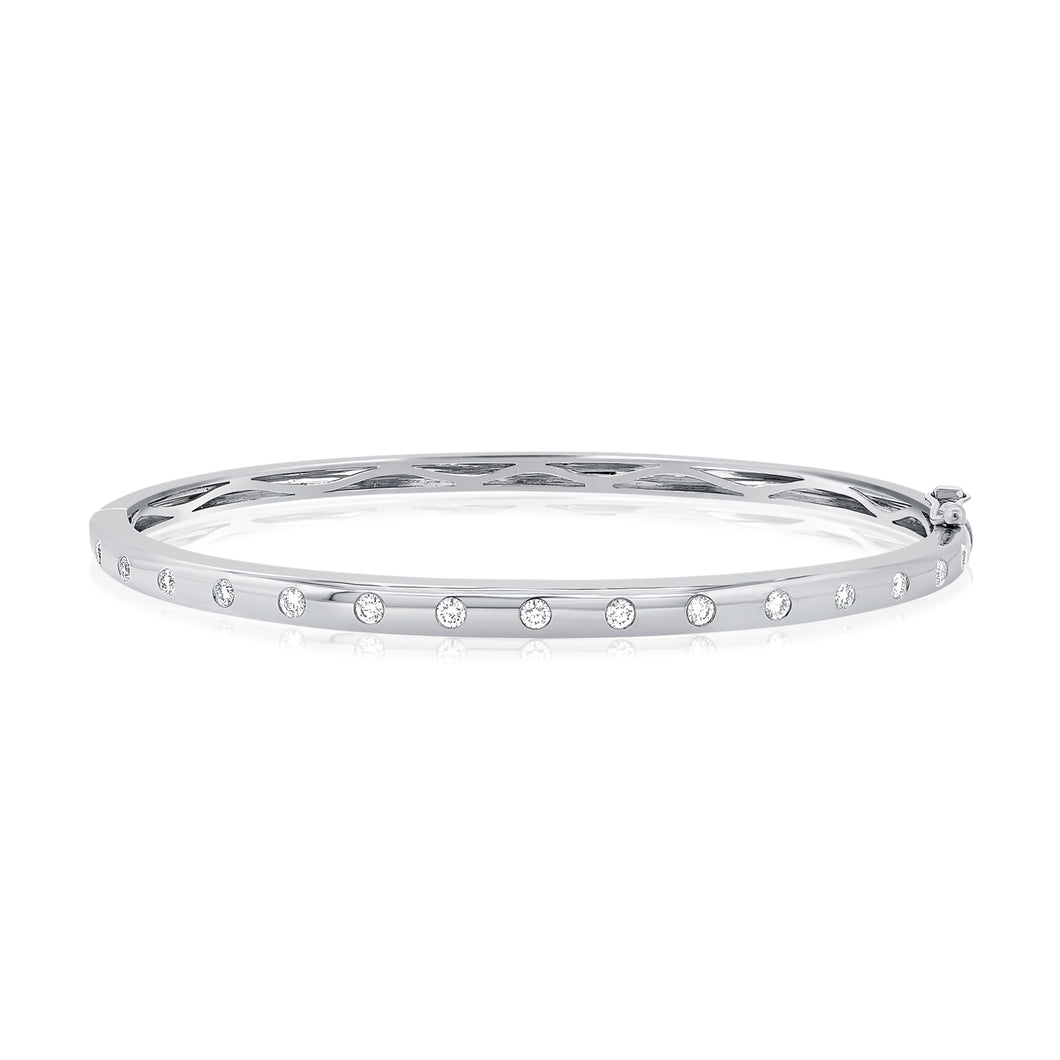 14K Gold Diamond Studded Bangle