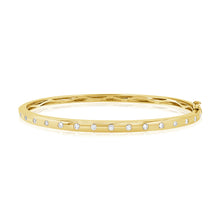 Load image into Gallery viewer, 14K Gold Diamond Studded Bangle
