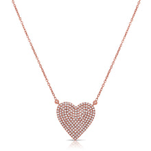 Load image into Gallery viewer, 14K Gold Diamond Heart Necklace

