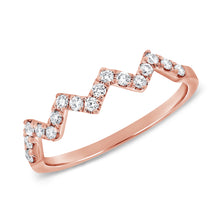 Load image into Gallery viewer, 14K Gold Zig Zag Pinky Ring
