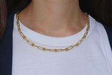 Load image into Gallery viewer, 14K Yellow Gold Chunky Paperclip Necklace
