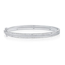 Load image into Gallery viewer, 14K Gold Diamond Engravable Bangle
