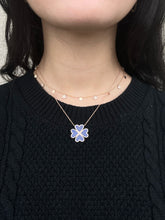 Load image into Gallery viewer, 14K Rose Gold Quadruple Heart Necklace
