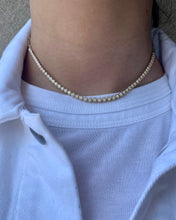 Load image into Gallery viewer, 14K Gold Diamond Bezel Necklace with Paperclip Chain
