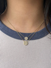 Load image into Gallery viewer, 14k Gold Medium Diamond Circle Necklace
