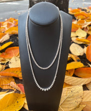 Load image into Gallery viewer, 14K White Gold 10ct Diamond Tennis Necklace
