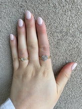 Load image into Gallery viewer, 14K Gold Diamond Baguette Heart Cuban Ring
