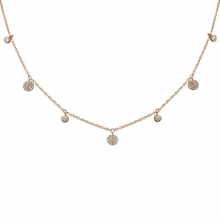 Load image into Gallery viewer, 14K Gold Diamond Bezel and Charm Necklace
