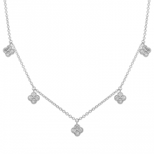 Load image into Gallery viewer, 14K Yellow Gold Clover Diamond Necklace
