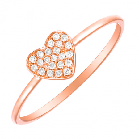 14K Gold Small Heart Ring