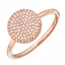 Load image into Gallery viewer, 14K Gold Circle Diamond Ring
