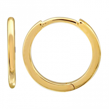 Load image into Gallery viewer, 14K Solid Gold 12mm Huggie Earrings
