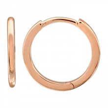 Load image into Gallery viewer, 14K Solid Gold 12mm Huggie Earrings
