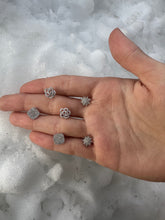 Load image into Gallery viewer, 14K Gold Small Diamond Starburst Studs
