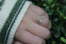 Load image into Gallery viewer, 14K Yellow Gold Diamond Pear Open Ring
