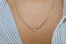 Load image into Gallery viewer, 14K Yellow Gold Lab Grown Diamond Pear Tennis Necklace
