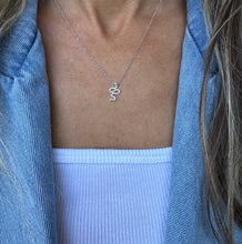 Load image into Gallery viewer, 14K Gold Small Diamond Snake Necklace
