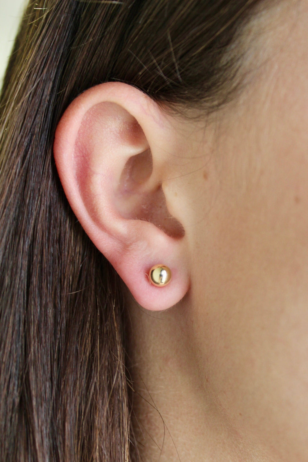 14K Yellow Gold Kids Screwback Studs