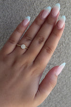 Load image into Gallery viewer, 14K Yellow Gold Diamond Circle Beaded Band Ring
